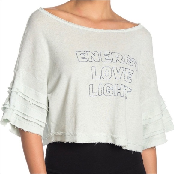 NWT Free People FP Movement Nava Graphic Pierced - Picture 1 of 4